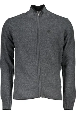 North Sails Homme, Pulls, Gris, Taille: XL Cardigan en Polyamide Gris