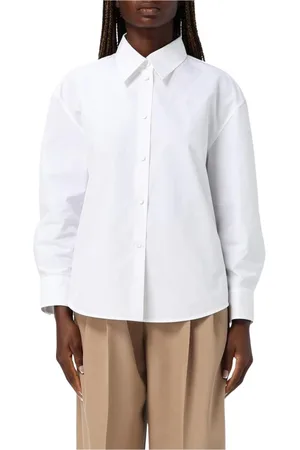Jil Sander Femme, Blouses et Chemises, Blanc, Taille: 38 FR Chemise Blanche en Coton Style Minimaliste