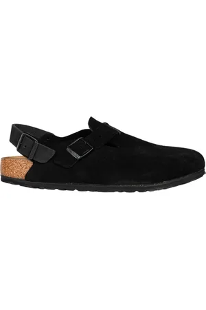 Birkenstock Homme, Chaussures, Noir, Taille: 42 EU Sandale en daim noir - Style Tokio