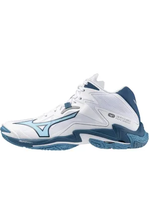 Mizuno Homme, Sport, Blanc, Taille: 47 EU Chaussures de volleyball mi-montantes Lightning Z8