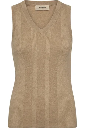 Mos Mosh Femme, Pulls, , Taille: 36 FR Débardeur côtelé col en V