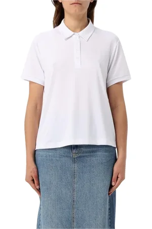 Blauer Femme, Tops, Blanc, Taille: 36 FR Polo Blanc Manches Courtes