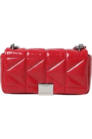 Karl Lagerfeld Femme, Sacs, Rouge, Taille: ONE Size KKuilted Chain Bag Clutch