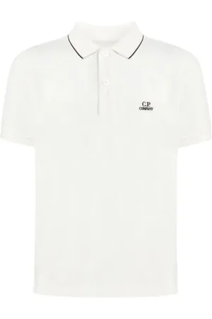 C.P. Company Homme, Tops, Blanc, Taille: M Polo Classique