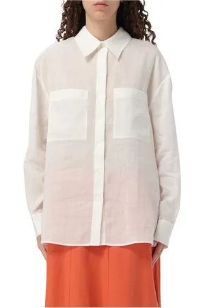 Liu Jo Femme, Blouses et Chemises, Blanc, Taille: 40 FR Chemise Élégante Verte à Boutons