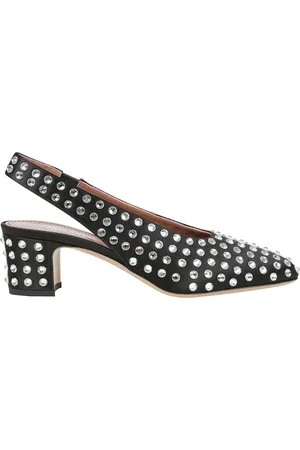 PARIS TEXAS Femme, Chaussures, Noir, Taille: 40 EU Escarpins à talon bas cloutés
