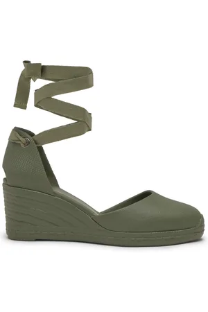 Castaner Femme, Chaussures, Vert, Taille: 38 EU Alpargata Avec Talon Compensé DE 7 CM