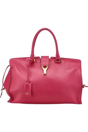 Saint Laurent Femme, Pre-owned, Rose, Taille: ONE Size Pre-owned Cuir sacs-main