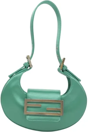 Fendi Femme, Pre-owned, Vert, Taille: ONE Size Pre-owned Cuir sacs-fendi