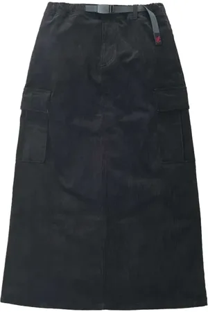 Gramicci Femme, Jupes, Noir, Taille: 36 FR Midi Skirts