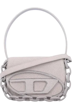 Diesel Femme, Sacs, Gris, Taille: ONE Size Sac pochette grise à chaîne