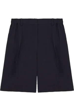 Patrizia Pepe Femme, Shorts, Bleu, Taille: 38 FR Shorts Bermuda en twill bleu avec broderie logo