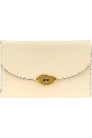MULBERRY Femme, Sacs, Blanc, Taille: ONE Size Portefeuille en Cuir Élégant