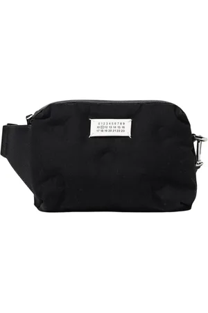 Maison Margiela Homme, Sacs, Noir, Taille: ONE Size Sac Ceinture en Nylon Matelassé