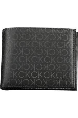 Calvin Klein Homme, Accessoires, Noir, Taille: ONE Size Portefeuille Homme Noir Blocage Rfid Détails Contrastés