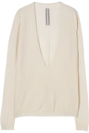 Rick Owens Femme, Pulls, , Taille: 38 FR Gilet en Soie à Col en V