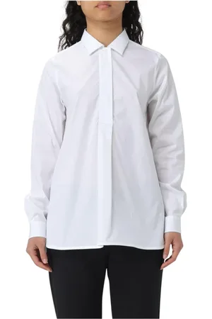 FAY Femme, Blouses et Chemises, Blanc, Taille: 40 FR Chemise Blanche en Coton Coupe Décontractée