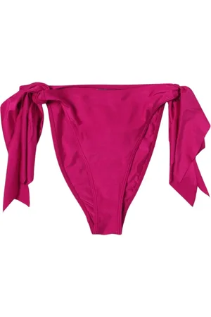 Andrea Iyamah Femme, Maillots de bain, Rose, Taille: 38 FR Bas de Maillot Fuchsia avec Liens sur le Côté