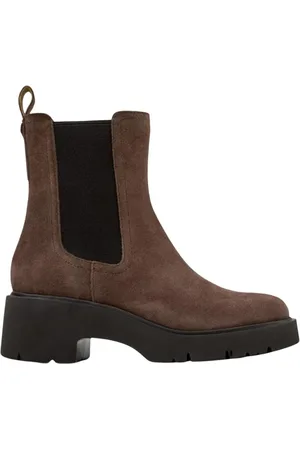 Camper Femme, Chaussures, Brun, Taille: 39 EU Bottines Chelsea en daim marron