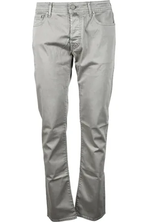 Jacob Cohen Homme, Pantalons, Gris, Taille: W33 Pantalon en coton et élasthanne