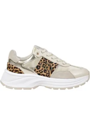 Liu Jo Femme, Chaussures, Multicolore, Taille: 38 EU Baskets en Cuir Doré