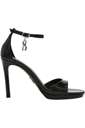 Steve Madden Femme, Chaussures, Noir, Taille: 36 EU Sandales à Talons Hauts Élégantes