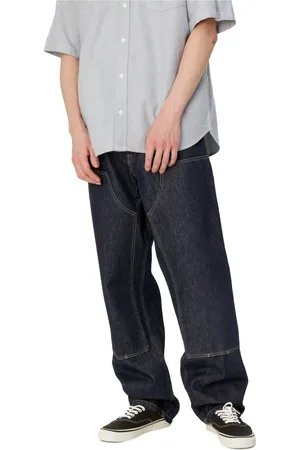 Carhartt Homme, Jeans, Bleu, Taille: W33 L30 Double Knee Pant Rinsed
