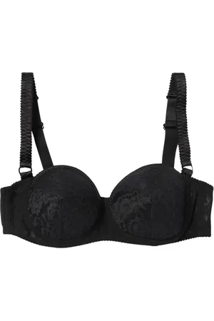 Dolce & Gabbana Femme, Sous-vêtements, Noir, Taille: M Soutien-Gorge Élégant en Dentelle Noire Sans Bretelles