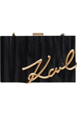 Karl Lagerfeld Femme, Sacs, Noir, Taille: ONE Size Pochette Signature