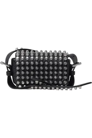 Alexander Wang Femme, Sacs, Noir, Taille: ONE Size Sac bandoulière matelassé en cuir avec chaîne