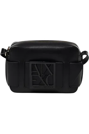 Armani Exchange Femme, Sacs, Noir, Taille: ONE Size Pochette avec Boucle Logo