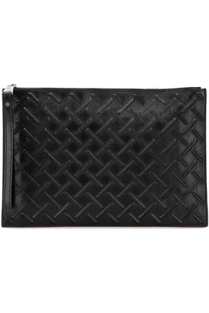 Bottega Veneta Homme, Pre-owned, Noir, Taille: ONE Size Pre-owned Cuir pochettes-minaudieres