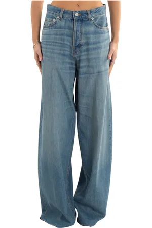 haikure Femme, Jeans, Bleu, Taille: W24 Jean Bleu Large