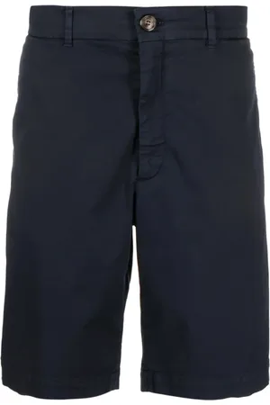 Brunello Cucinelli Homme, Shorts, Bleu, Taille: XS Pantalon Twill Bleu Marine