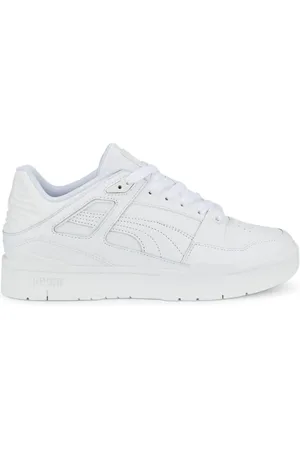PUMA Homme, Chaussures, Blanc, Taille: 44 1/2 EU Baskets Homme Slipstream en Cuir Blanc