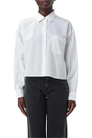 A.P.C. Femme, Blouses et Chemises, Blanc, Taille: 40 FR Chemise Oxford Blanche Coupe Décontractée