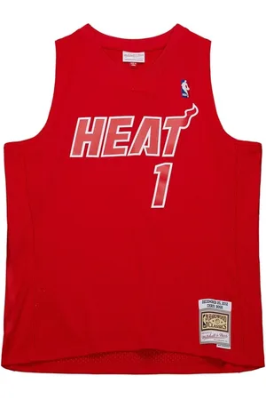 Mitchell & Ness Homme, Sport, Rouge, Taille: M Maillot NBA Heat 2012 Chris Bosh