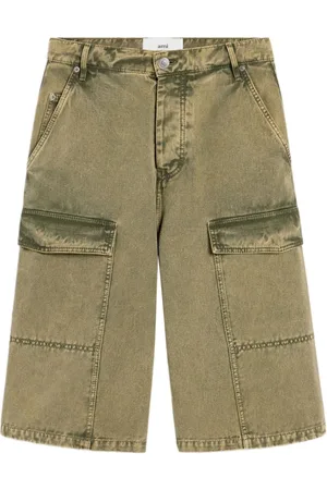 Ami Homme, Shorts, Vert, Taille: W31 Shorts à Poches Cargo et Boutons