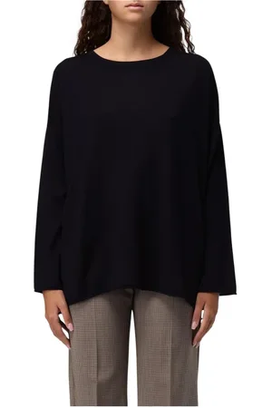 Allude Femme, Pulls, Noir, Taille: 42 FR Pull en Cachemire Noir