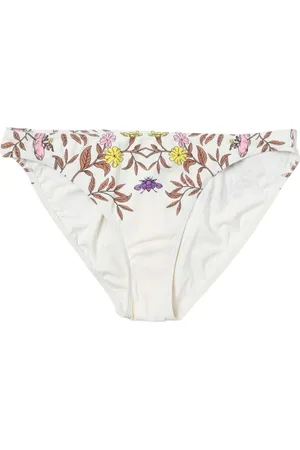 Tory Burch Femme, Maillots de bain, Multicolore, Taille: 36 FR Bas de Bikini Floral Coloré