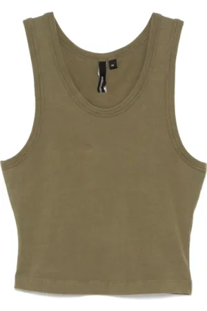 Entire Studios Femme, Tops, Vert, Taille: 36 FR Débardeur Militaire Court