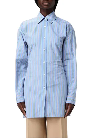 Etro Femme, Blouses et Chemises, Bleu, Taille: 38 FR Chemise Rayée Bleue
