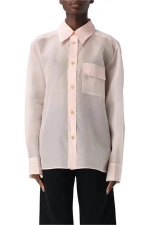 Khaite Femme, Blouses et Chemises, Rose, Taille: 36 FR Chemise Blouse en Soie Rose