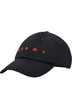 Marni Homme, Accessoires, Noir, Taille: M Casquette Noire avec Logo Accessoires