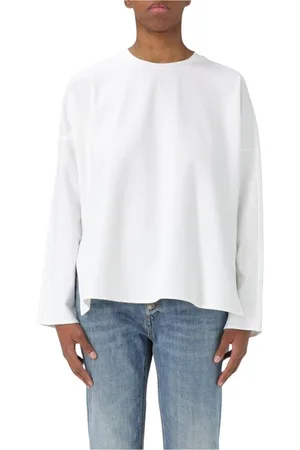Dondup Femme, Tops, Blanc, Taille: 40 FR Haut Blanc Décontracté à Manches Longues