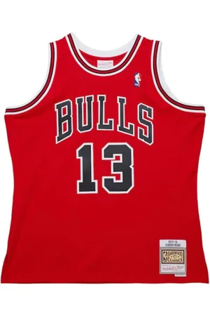 Mitchell & Ness Homme, Sport, Rouge, Taille: L Maillot Chicago Bulls Joakim Noah 2013