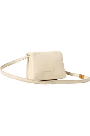 Marni Femme, Sacs, Blanc, Taille: ONE Size Sac Pochette en Cuir Blanc Femme