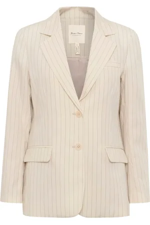 Part Two Femme, Vestes, , Taille: 38 FR Blazer Rayé avec Col en V