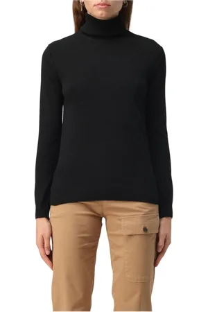 Woolrich Femme, Pulls, Noir, Taille: 38 FR Pull à col roulé en cachemire noir