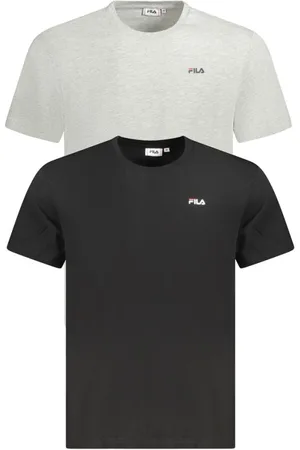 Fila Homme, Tops, Multicolore, Taille: S T-shirt Homme en Coton Noir